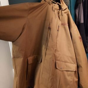 Columbia Horizons Pine 4X Tan/Khaki Winter Coat with Omni-Heat Thermal System
